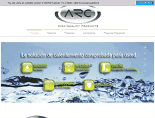 Tablet Screenshot of calentadoresarc.com